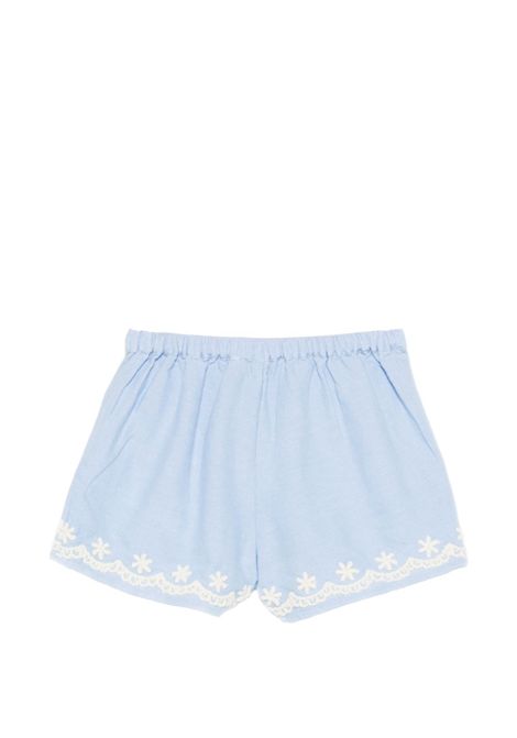 Shorts con ricamo LOUISE MISHA KIDS | S0267NOXFORD BLUE